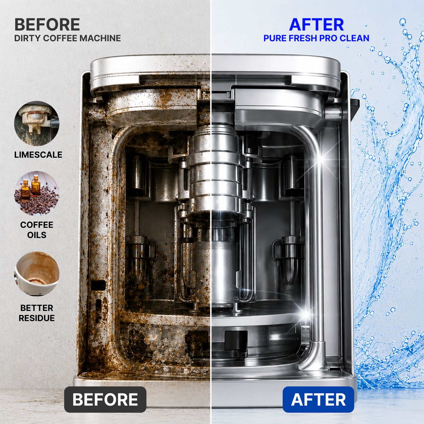 Pure Fresh Pro Coffee Machine Cleaning Tablets