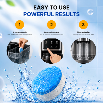 Pure Fresh Pro Coffee Machine Cleaning Tablets