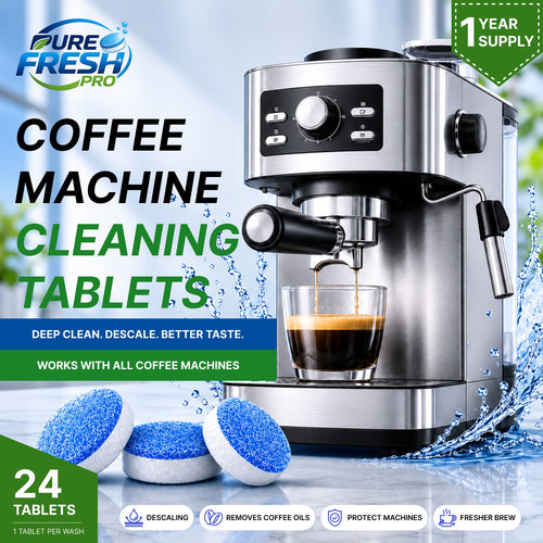 Pure Fresh Pro Coffee Machine Cleaning Tablets